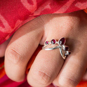 Luna Garnet Ring