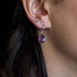Amethyst: Amethyst Tear Earrings