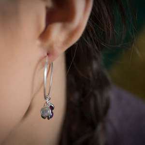 Amethyst: Coco Hoop Earrings