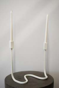 Wiggle Candelabra - Off White