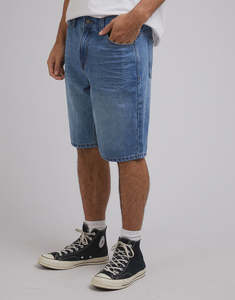 Relaxed Straight Short - Light Blue