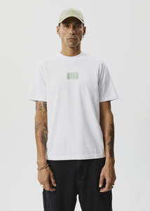 Afends: Limits Graphic Retro T-Shirt - White
