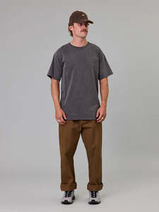 Just Another Fisherman: Slow Days Sea Tee - Aged Black
