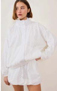 Whats New: Crush Windbreaker - broderie White