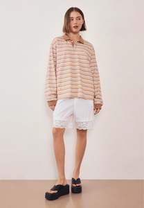 Common Polo - Muted Sunset Stripe