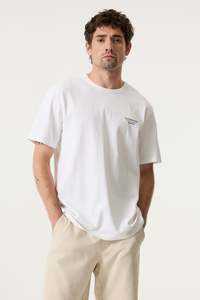 White Tee With Back Print