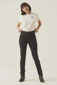 Jeans: Caro Curved Slim Fit Jeans 285 - Dark Used