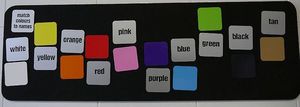 Products: “Hooky Loopy” Match Colours to Names in English – Tile set only