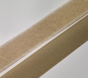 Products: 20 mm Beige Sew-on hook & loop