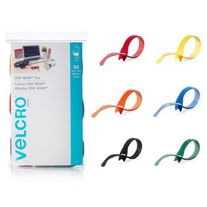 Products: One-wrap Pack of 60 Coloured Cable Ties