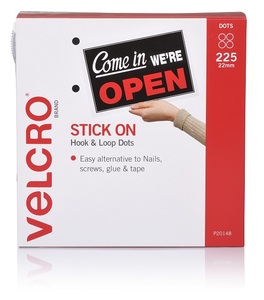 Products: 22 mm x 225 pairs hook & loop Spot Pack
