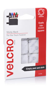 Products: 6 sets of Stickyback White squares