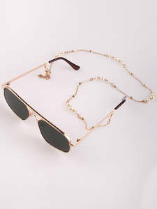Gold Pearl Glasses Chain
