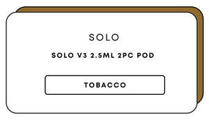 Solo V3 2.5mL 3k 2pc Pod