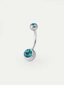 Gem Navel Barbell 14G