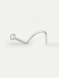 Clear Gem Nose Screw 22G