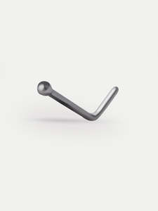 Plain Ball Nose L Bend 20G