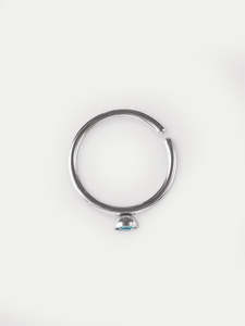 Gem Split Ring 20G