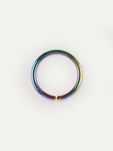 Titanium Plated Split Ring 18G
