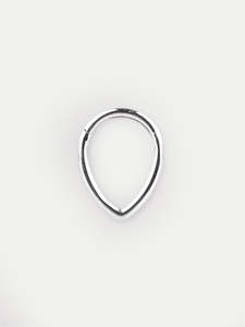 Tear Drop Hinged Ring 16G