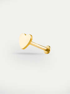Heart Ear Stud 18G