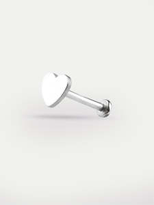 Heart Ear Stud 18G