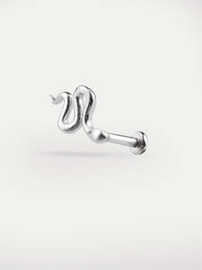 Snake Design Ear Stud 18G