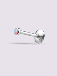 Opal Flatback Barbell 16G