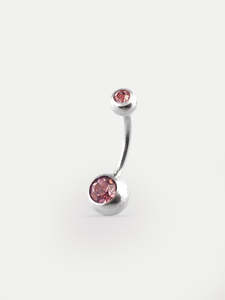 Gem Navel Barbell 14G