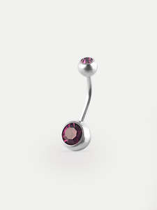 Gem Navel Barbell 14G