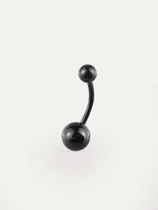 Titanium Plated Navel Barbell 14G