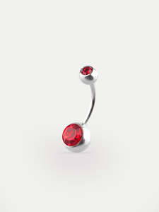 Gem Navel Barbell 14G
