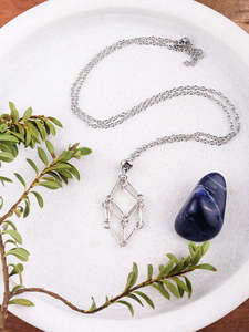 Crystals Necklaces: Empty Crystal Cage Necklace