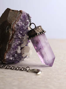 Crystals Necklaces: Solder Point Pendant