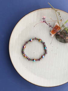 Crystal Bracelets: Rainbow Hematine Magnetic Bracelet