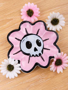 Decor: Flower Skull Trinket Dish