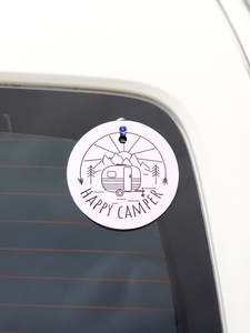 Decor: Happy Camper Window Sign