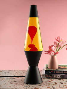 Decor: Liquid Lamp Black / Yellow / Red