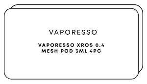 Refillable Pods: Vaporesso XROS Corex 0.4 Mesh Pod 3mL 4pc