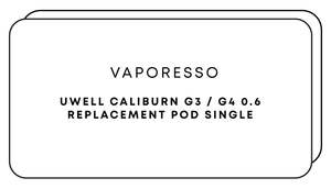 Refillable Pods: Uwell Caliburn G3 / G4 0.6 Replacement Pod Single