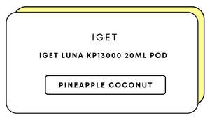 E Liquids: IGET Luna KP13000 20mL Pod