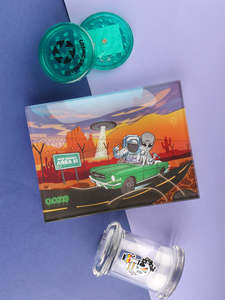 Ooze Space Race - Glass Rolling Tray