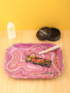 Rolling Trays: Cosmic Rolling Tray metal 18 x 14 cm