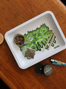 Rolling Trays: Ooze Metal Rolling Tray - Medium