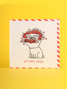 Greeting Cards: Card - Get Well Soon Pug