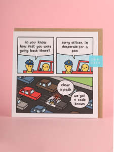 Greeting Cards: Card - Code Brown