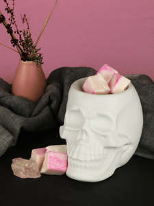 White Skull Oil Burner