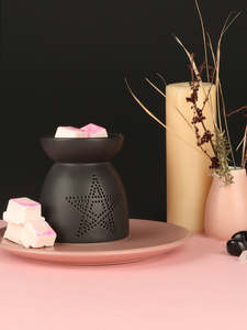 Black Pentagram Oil Burner