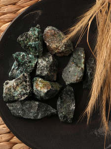 Ethically Sourced Crystals: Rough Chrysocolla Pieces
