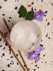 Ethically Sourced Crystals: Clear Quartz Spheres S